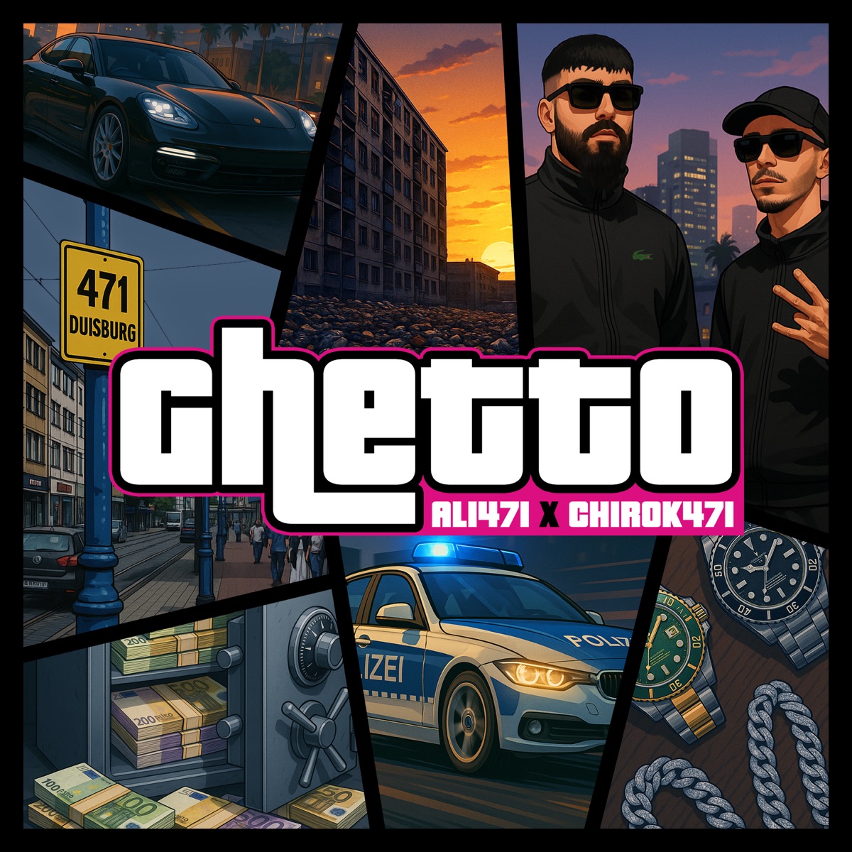 Ghetto - Single by Ali471 & Chirok471 album cover