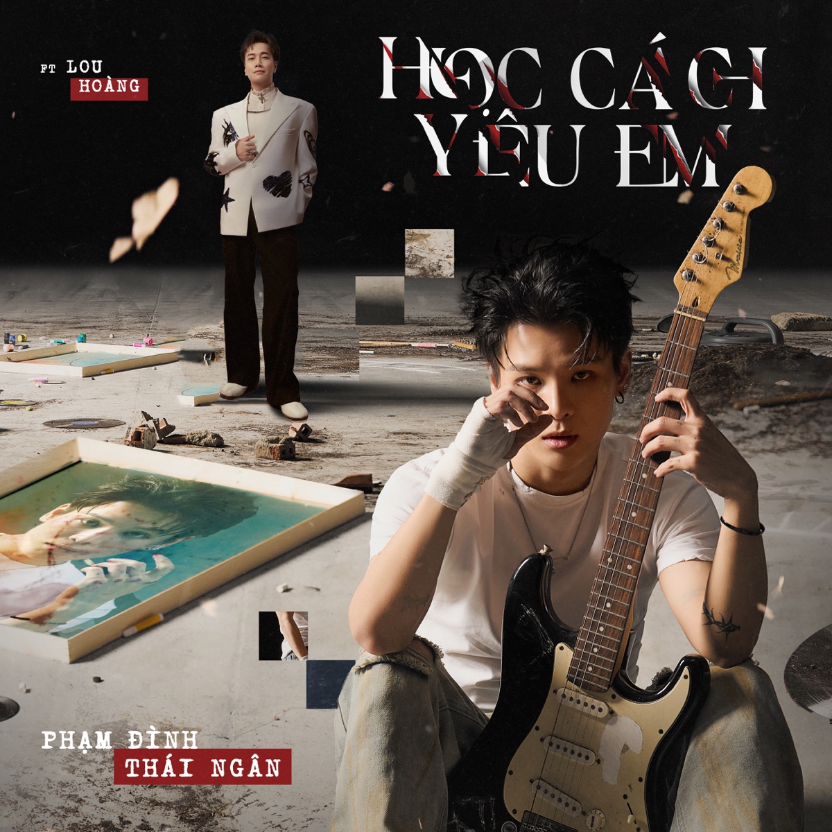 Học Cách Yêu Em - Single by Phạm Đình Thái Ngân & Lou Hoàng album cover