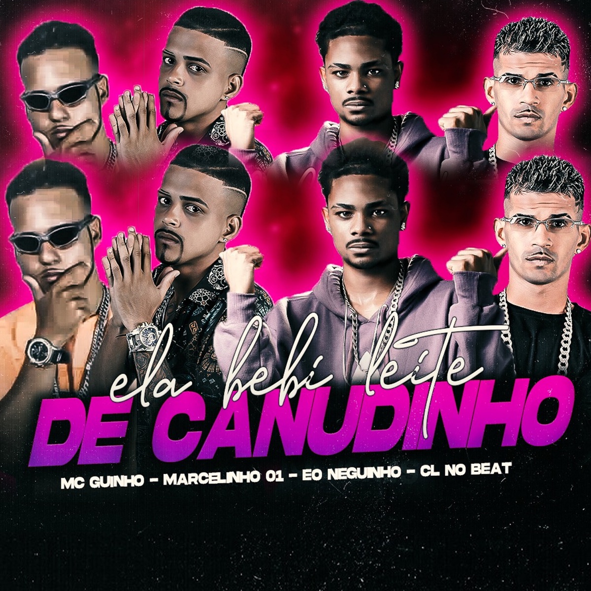 Ela Bebi Leite de Canudinho (feat. MC Guinho) - Single by cl no beat, Eo Neguinho & marcelinho01 album cover