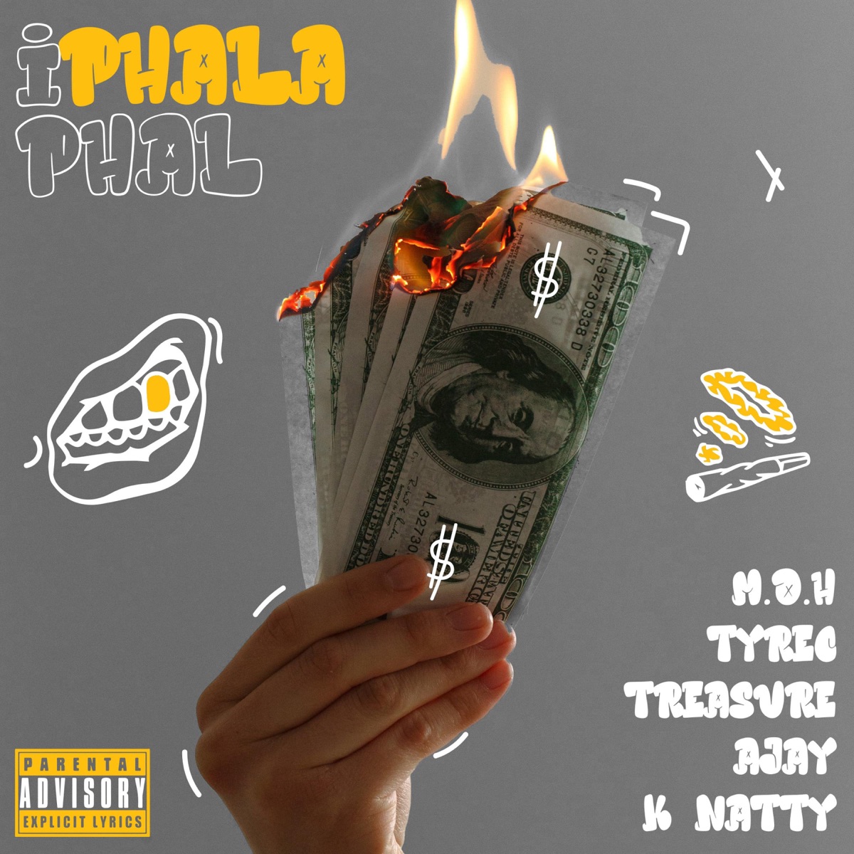 Iphalaphal - Single by K Natty, M O H, Treasure T & Tyrec A Jay SA album cover