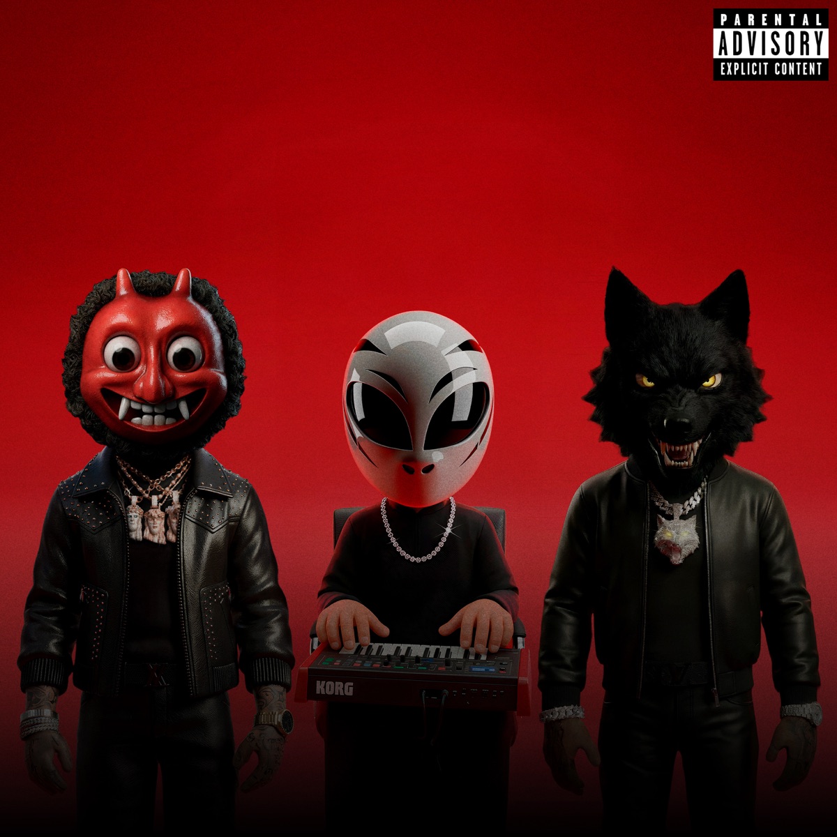 NETFLIX AND CHILL - Single by Chris Jedi, Anuel AA & ROA album cover