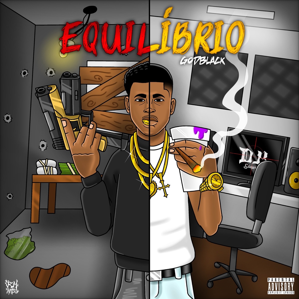Equilibrio (equilibrio) - EP by GodBlack, fredplugz & 1S44C album cover