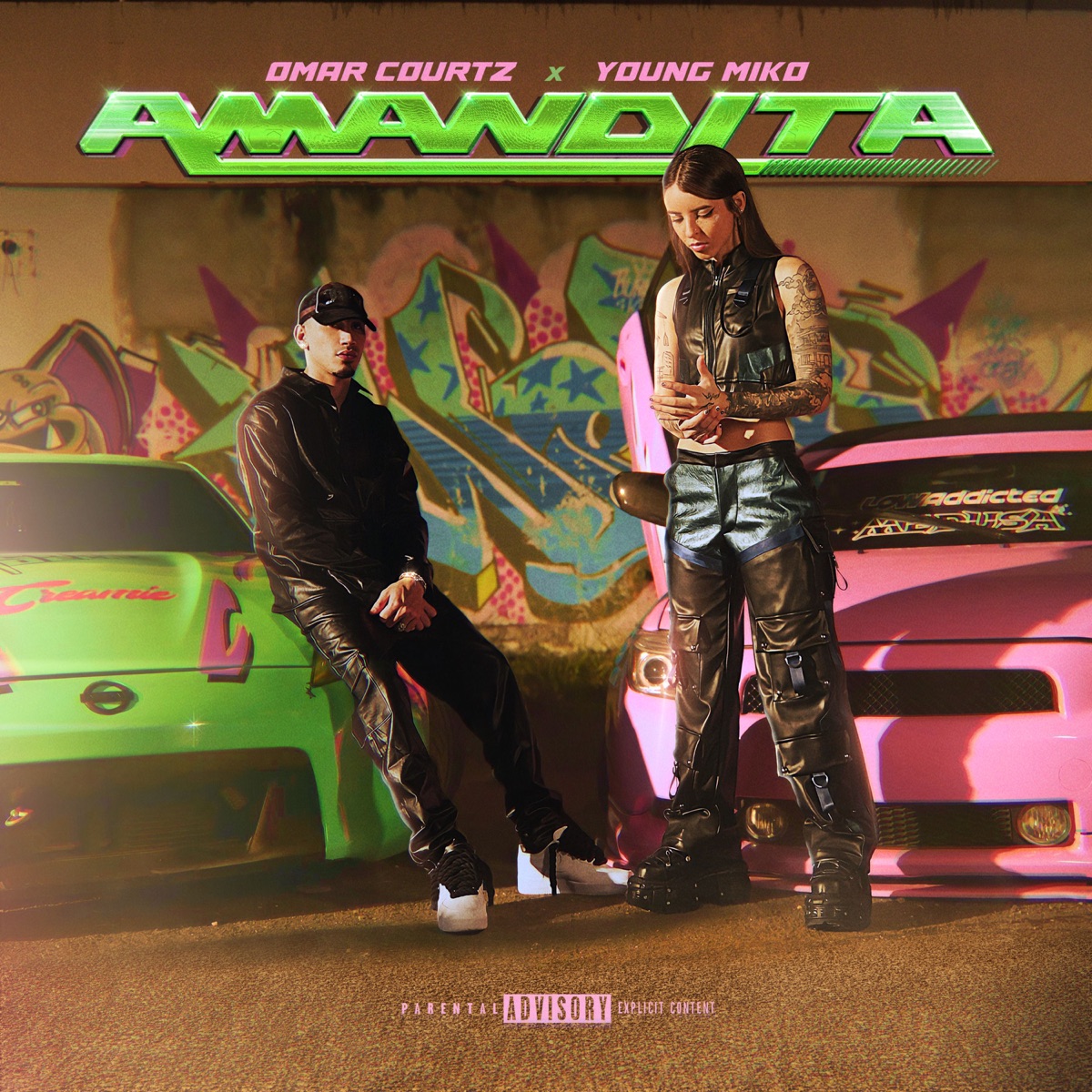 Amandita - Single by Omar Courtz & Young Miko album cover artwork