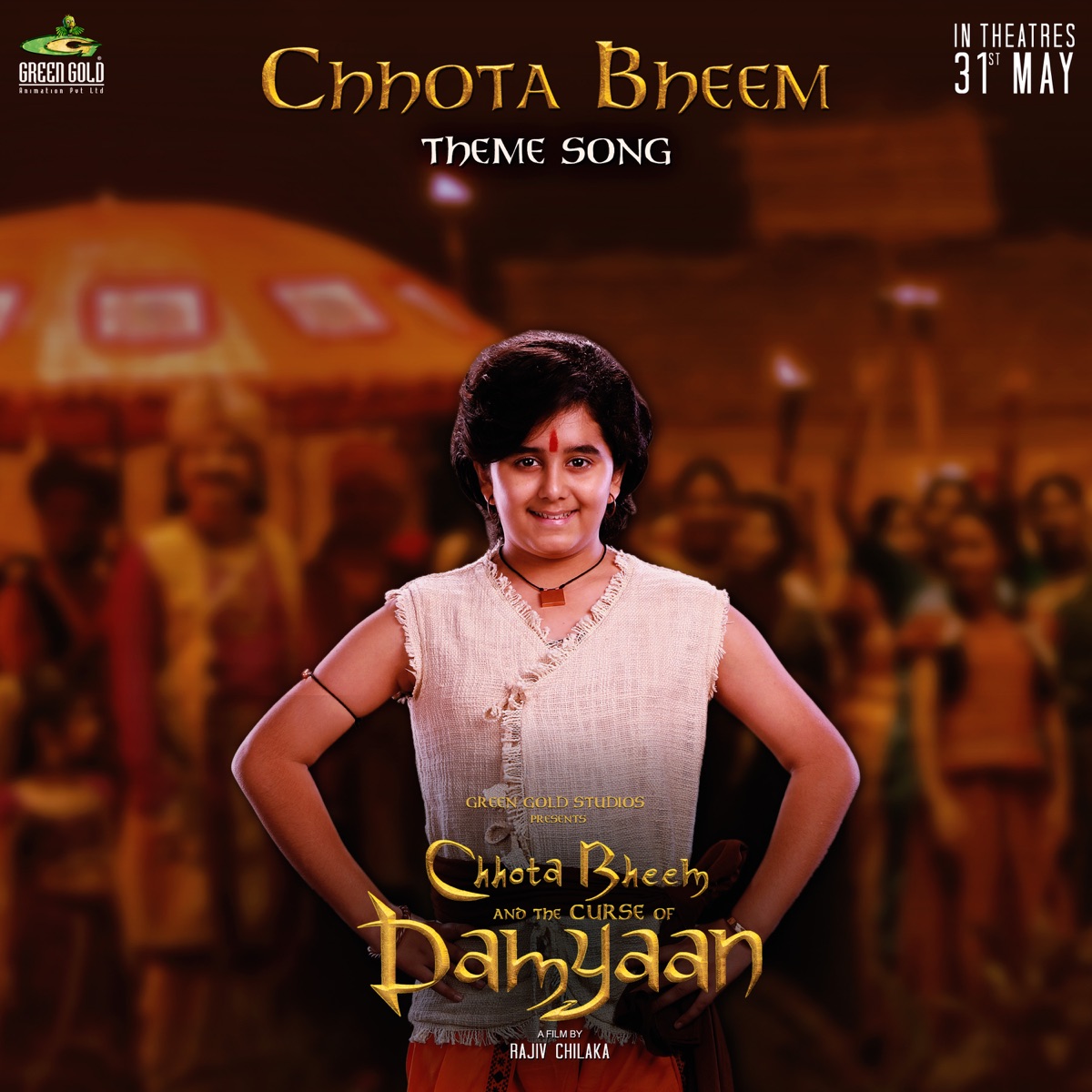 Chhota Bheem Theme Song (From "Chhota Bheem and the Curse of Damyaan") - Single by Raghav Sachar, Jyotica Tangri & Chhota Bheem album cover