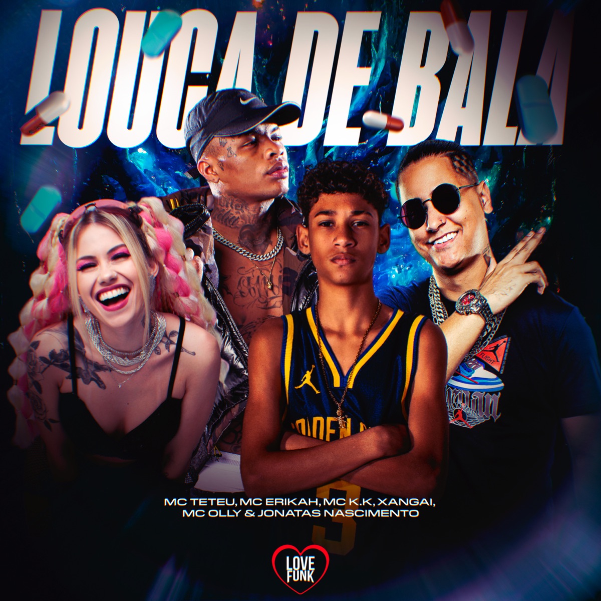 Louca de Bala (feat. MC Xangai, Jonatas Nascimento & MC Olly) - Single by MC Teteu, Mc Erikah & MC K.K album cover