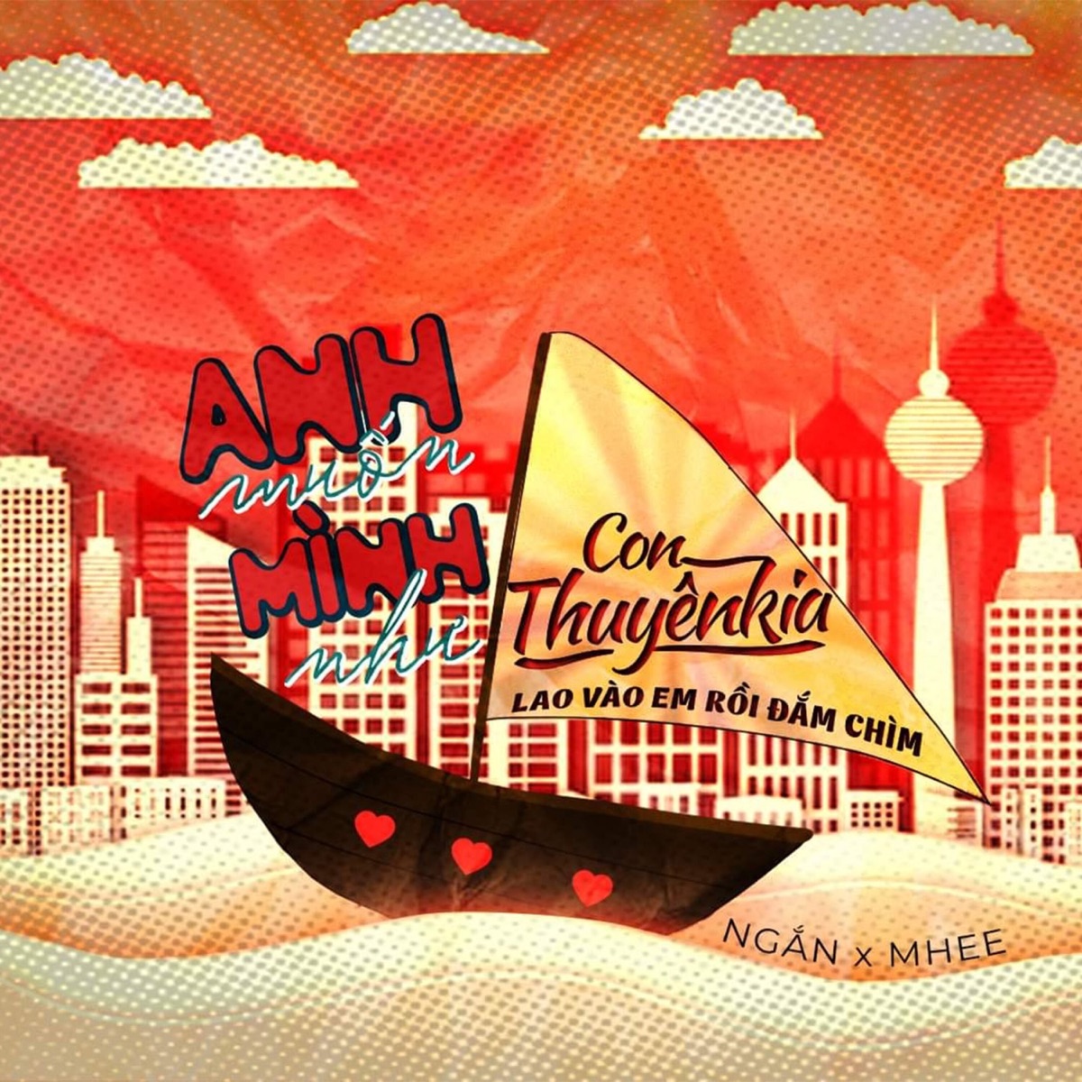 anh muốn mình như con thuyền kia lao vào em rồi đắm chìm - Single by Ngắn & MHee album cover