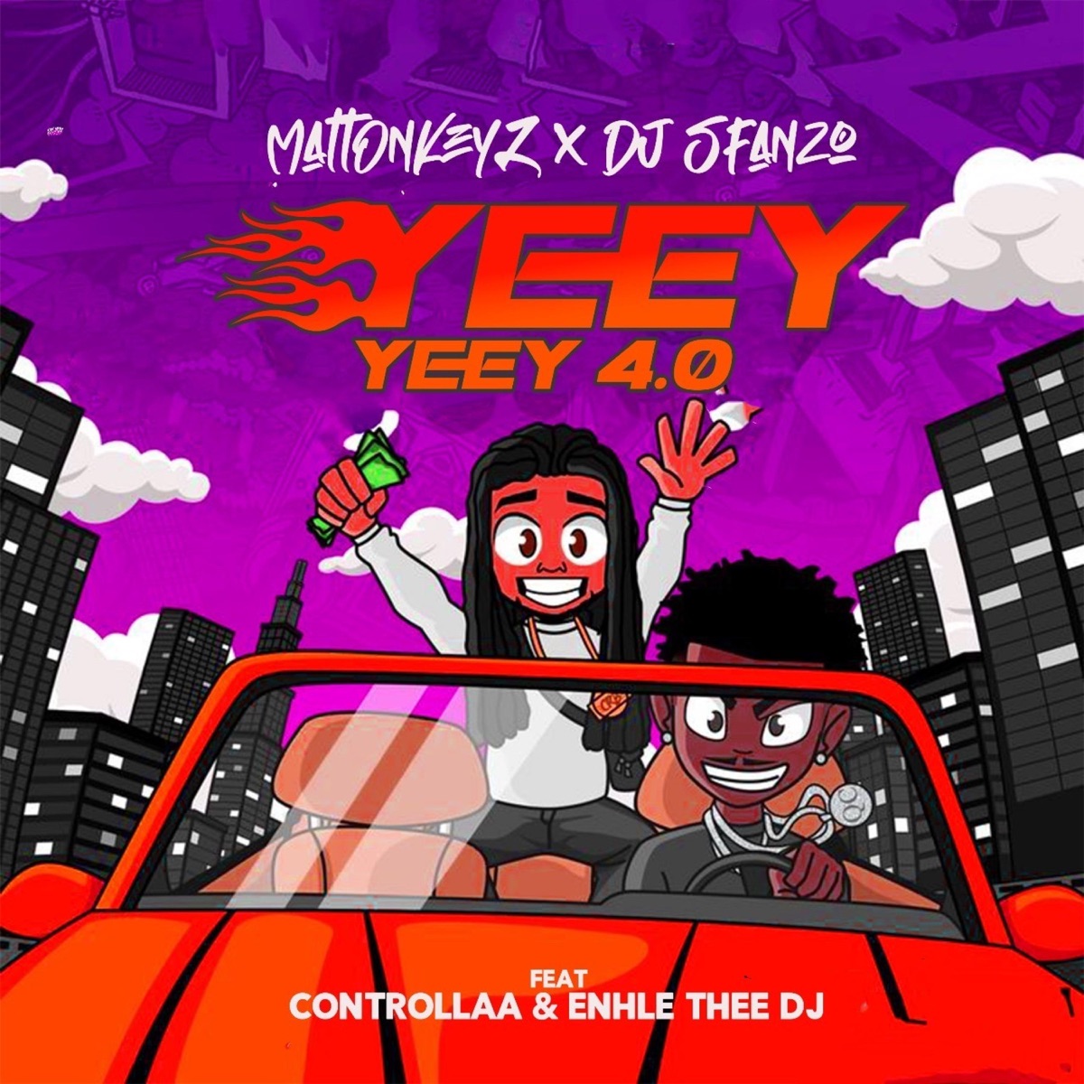 YEEY YEEY 4.0 (feat. MattOnKeyZ, Enhle Thee DJ & CONTROLLAA) - Single by DJ Sfanzo album cover