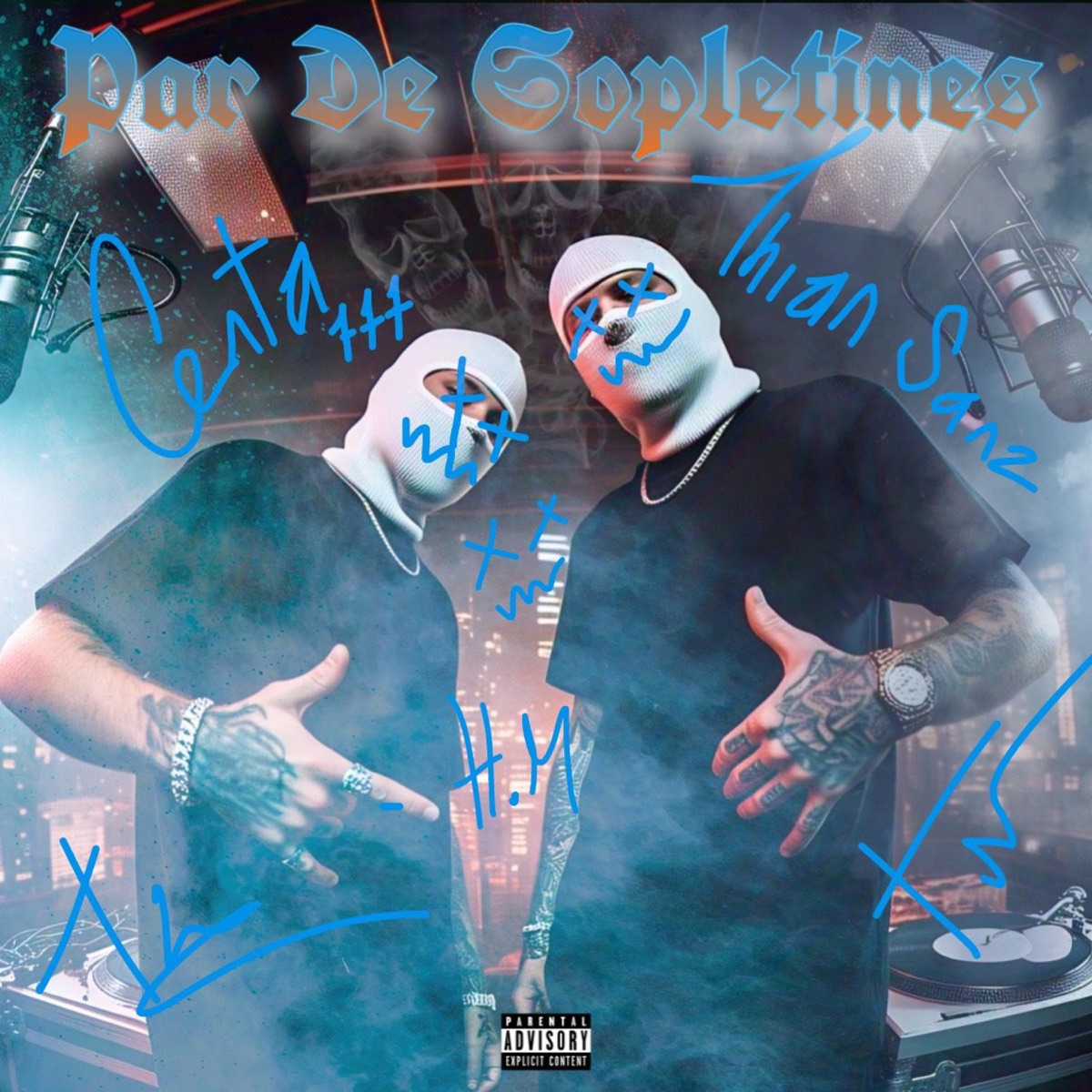 Par De Sopletines (feat. CENTA 777) - Single by Thian Sanz album cover