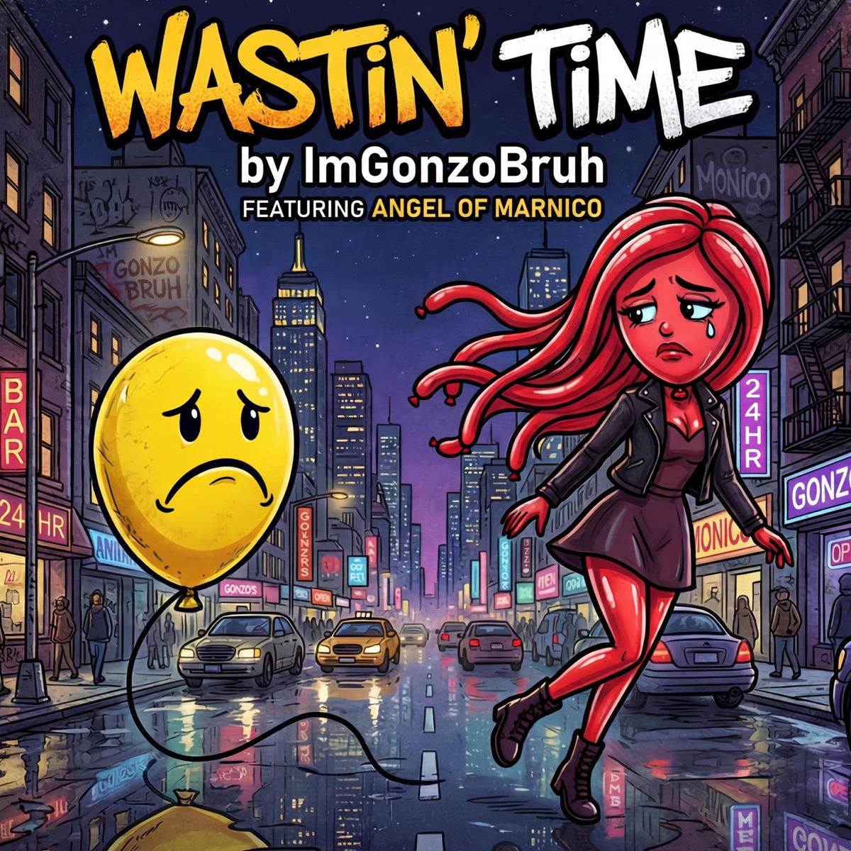 Wastin Time (feat. Angel) - Single by ImGonzoBruh album cover