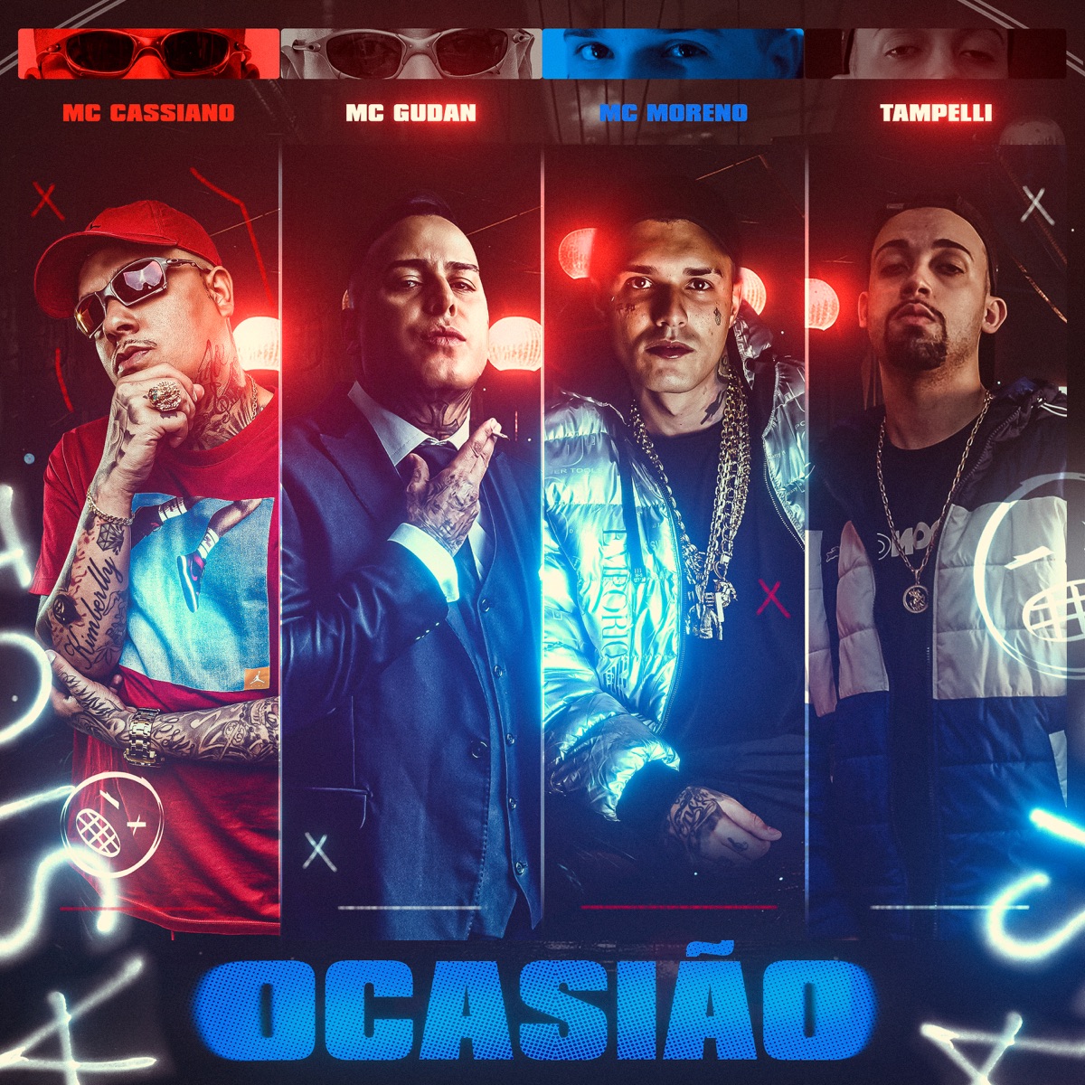 Ocasião (feat. Tampelli, Lui-V & Jus-T on the beat) - Single by MC Gudan, MC Cassiano & MC Moreno album cover