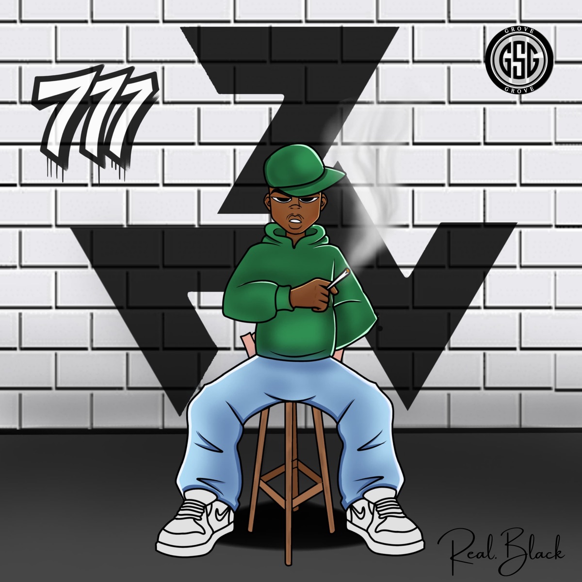 777 (feat. BLACKZIN) - Single by Real.Black & GROVE REC album cover