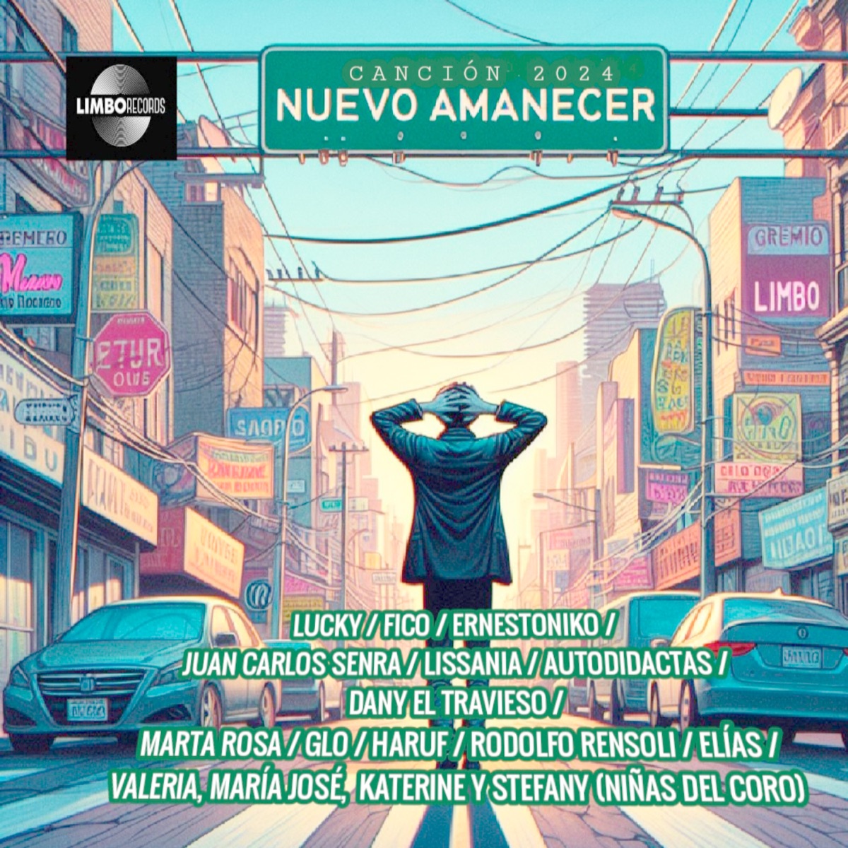 Nuevo Amanecer (feat. Dany El Travieso, ERNESTONIKO, Autodidactas, Elias.Q.A, GLO, Marta Rosa, LISSANIA, Juan Carlos Senra, Haruf, Rodolfo Rensoli, Valeria, María José, Philippe Katerine & Stefany) - Single by Lixandro Vega album cover