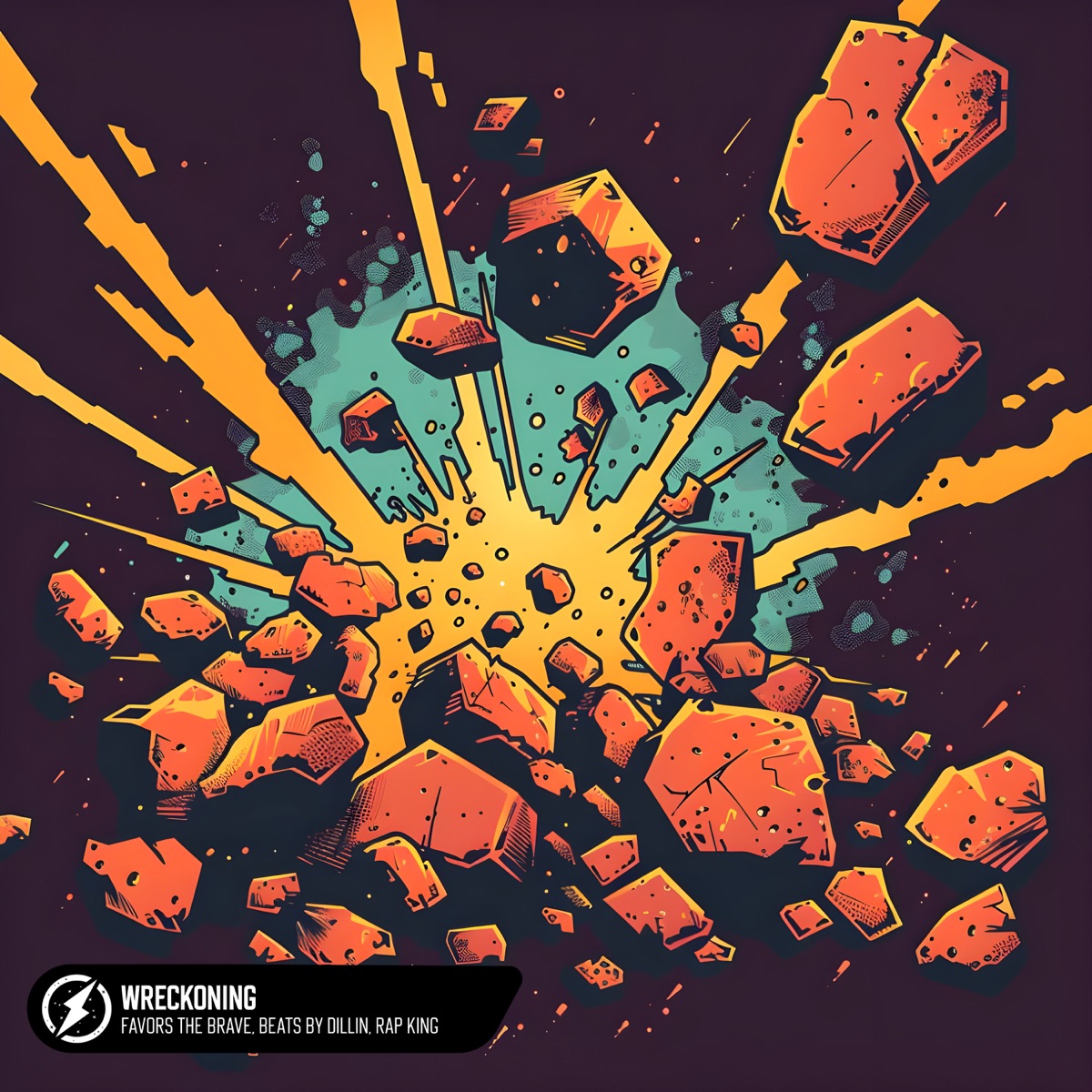 Wreckoning - Single by Favors The Brave, Beats By Dillin & Rap King album cover