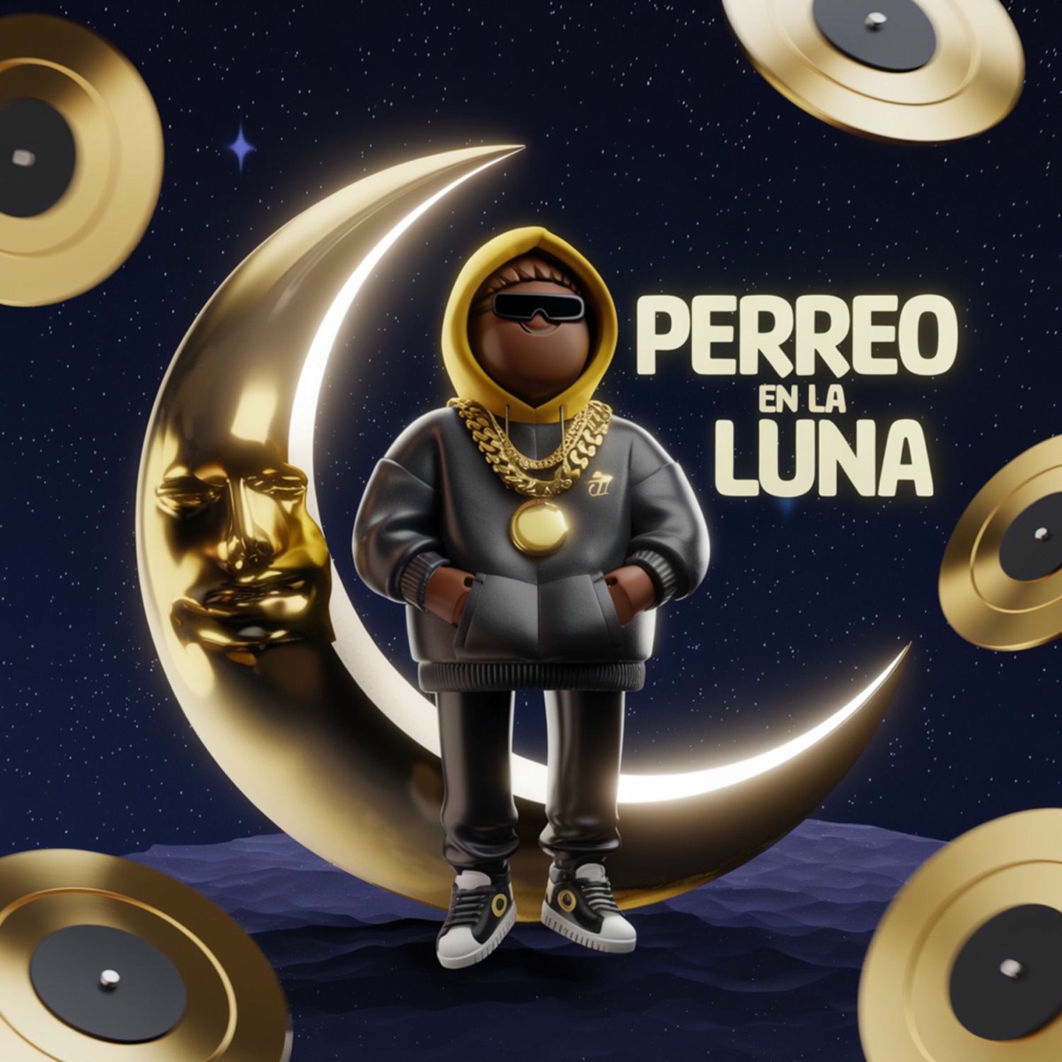 PERREO en la LUNA - Single by Perreo Barato album cover