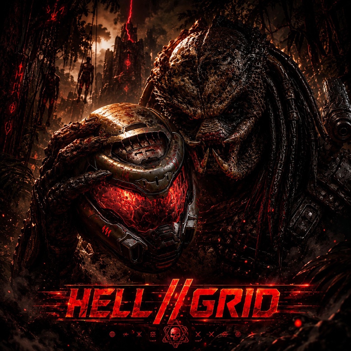 PREDATOR - Single by HELL//GRID album cover
