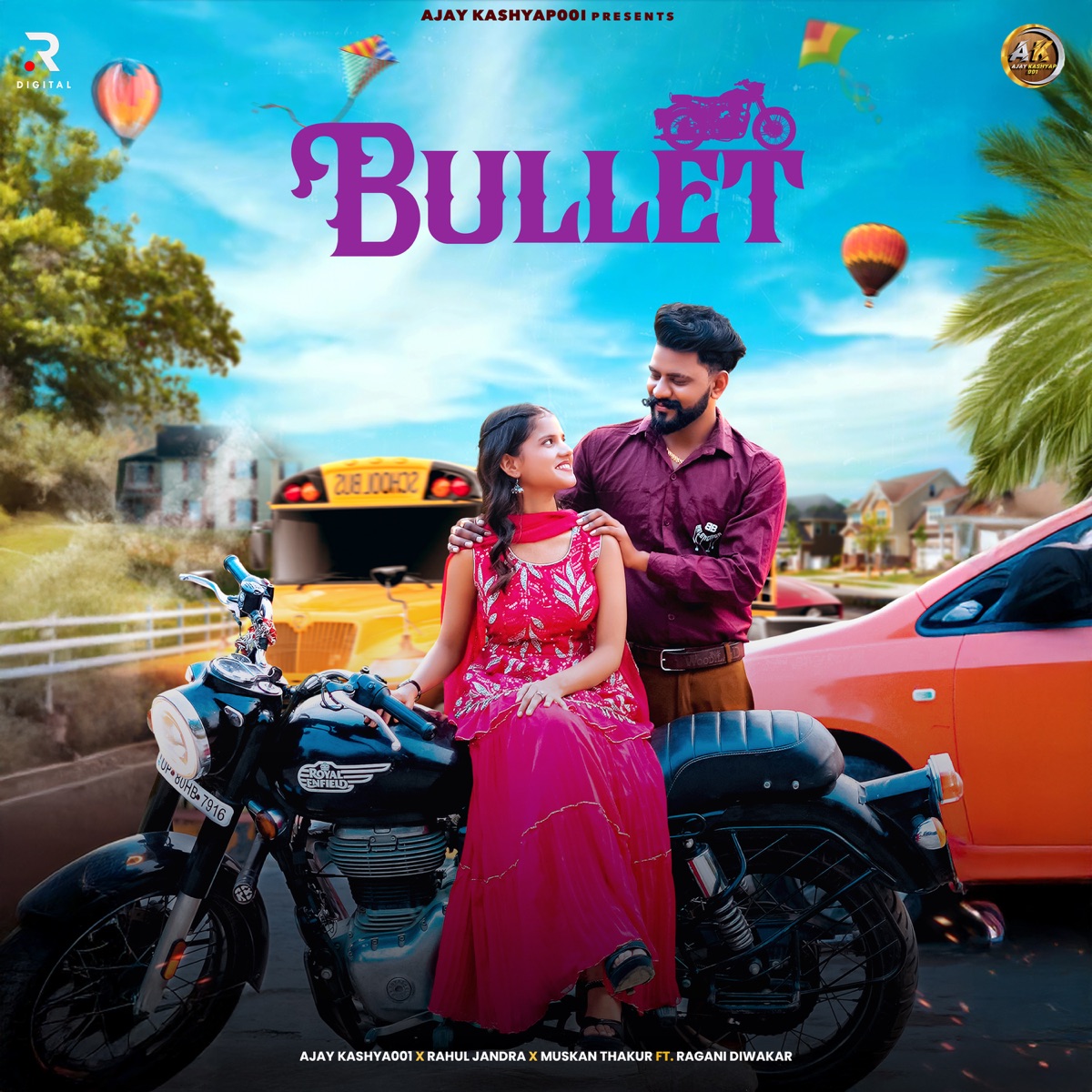 Bullet (feat. Ragini Diwakar) - Single by Ajay Kashyap001, Rahul Jangra & Muskan Thakur album cover