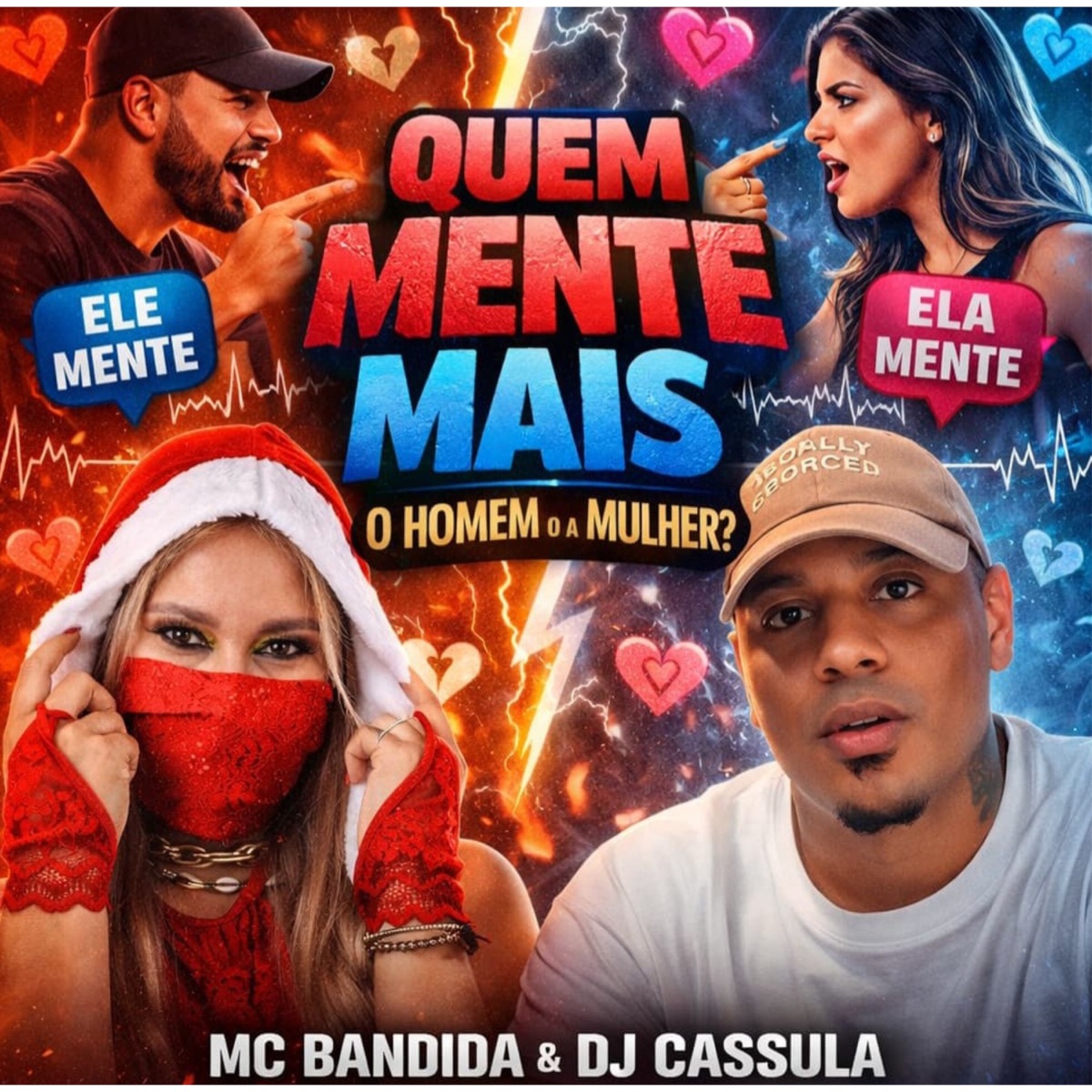 Quem Mente Mais o Homem ou a Mulher - Single by Mc bandida & DJ Cassula album cover