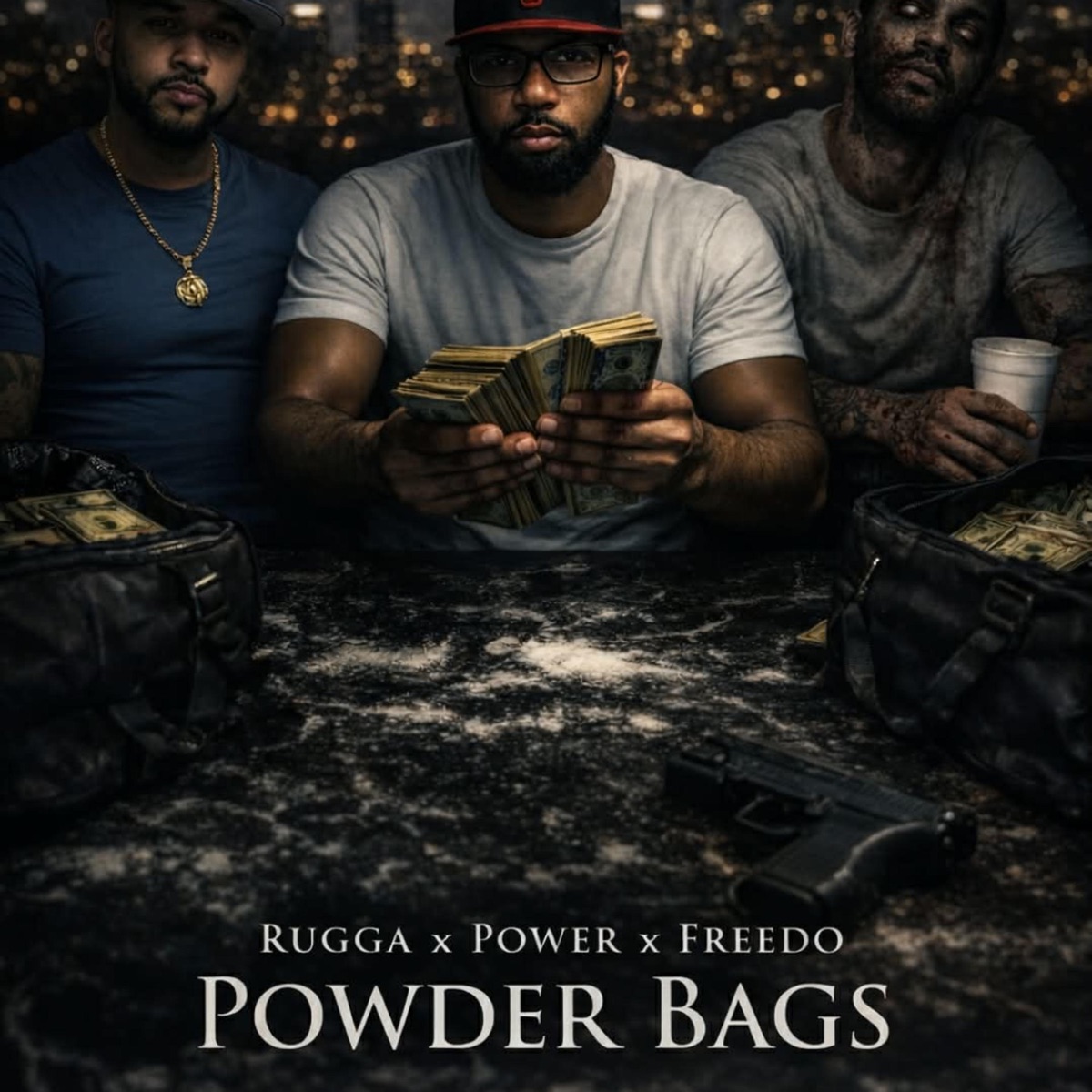 Powder Bags (feat. Power & Freedo) - Single by Rugga Dot album cover