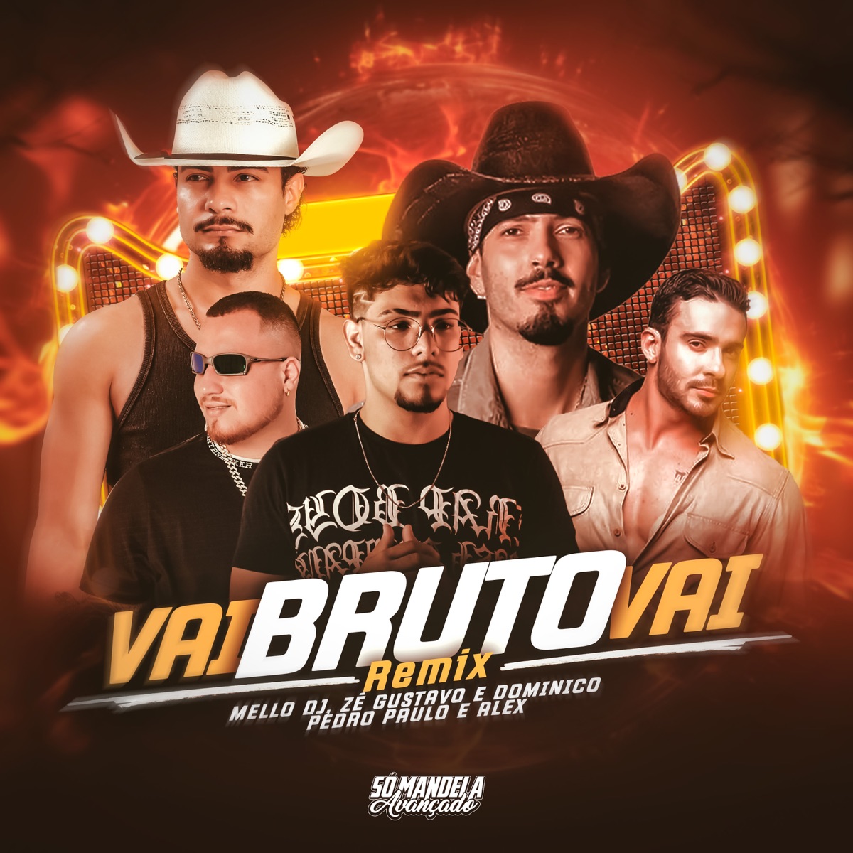 Vai Bruto Vai (Remix) [feat. Pedro Paulo & Alex] - Single by Mello DJ & Zé Gustavo & Dominico album cover