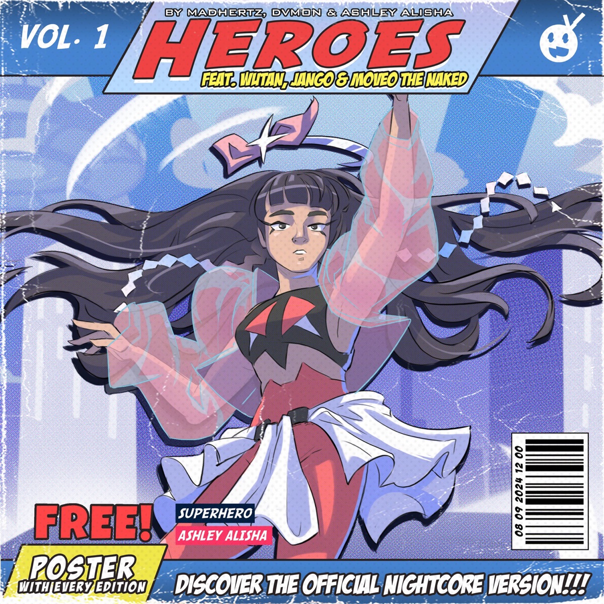 Heroes (feat. Wutan, jAngo & MOVEO the naked) [Nightcore] - Single by Madhertz, DVMON & Ashley Alisha album cover