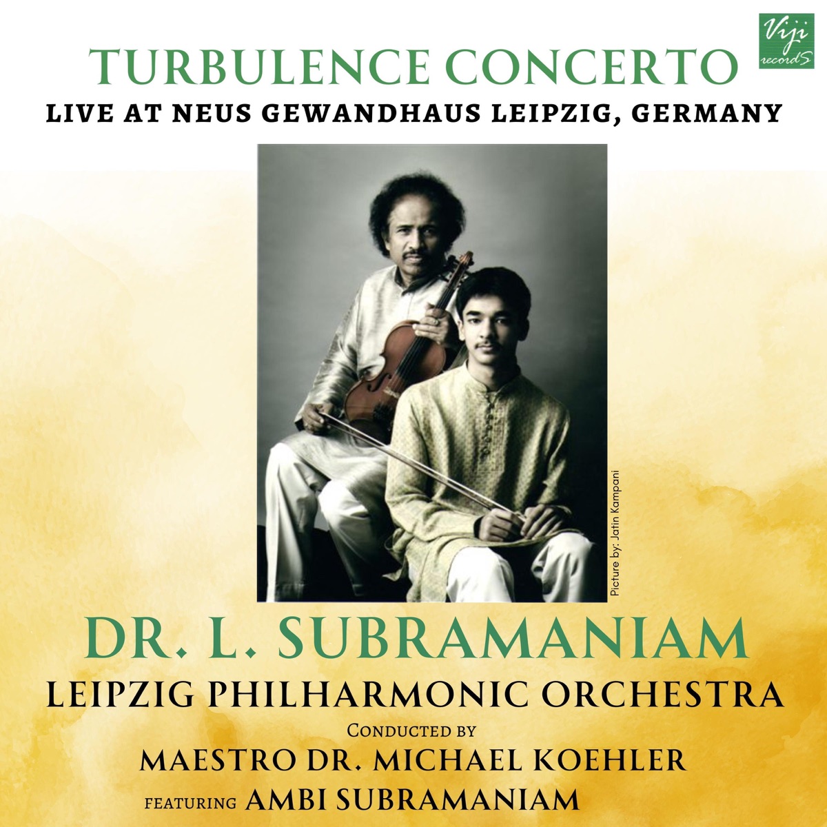 Turbulence Concerto by Dr. L. Subramaniam, Ambi Subramaniam & Liepzig Philharmonic Orchestra album cover