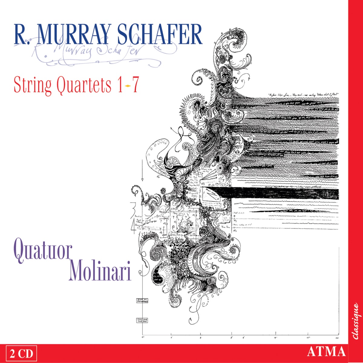 Schafer: String Quartets No. 1-7 by Quatuor Molinari album cover