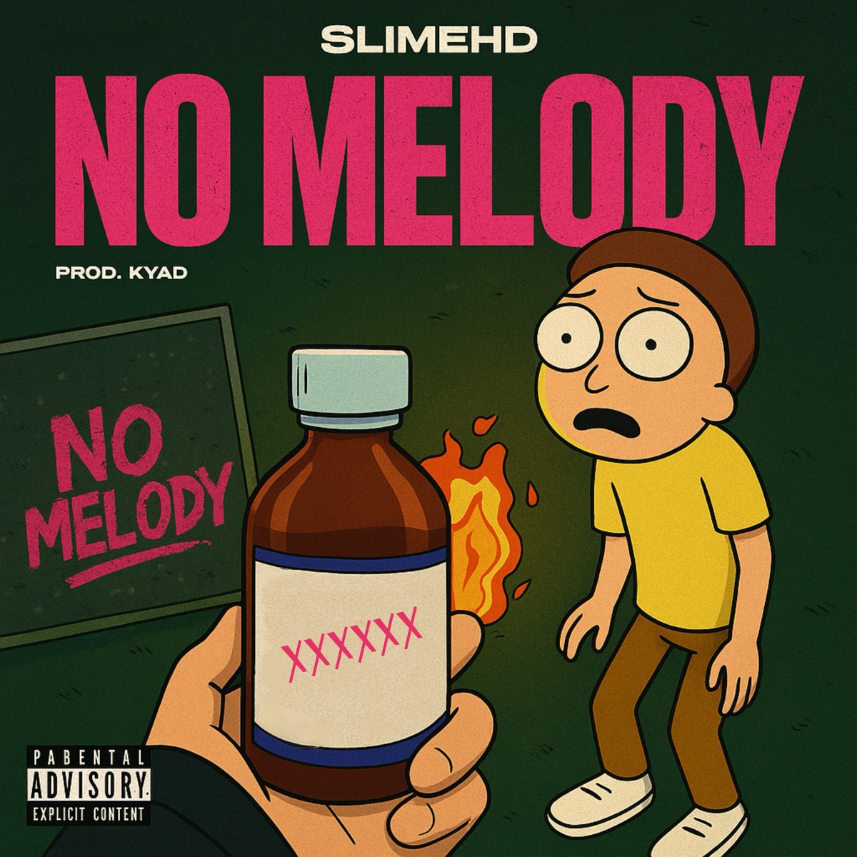 No Melody - Single by SlimeHD & Kyad album cover
