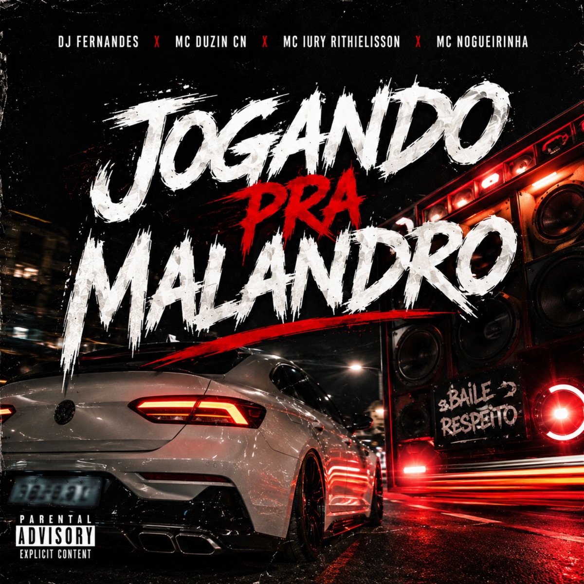 Jogando Pra Malandro - Single by DJ FERNANDES, Mc Duzin CN, Mc Nogueirinha & MC Iury Rithielisson album cover