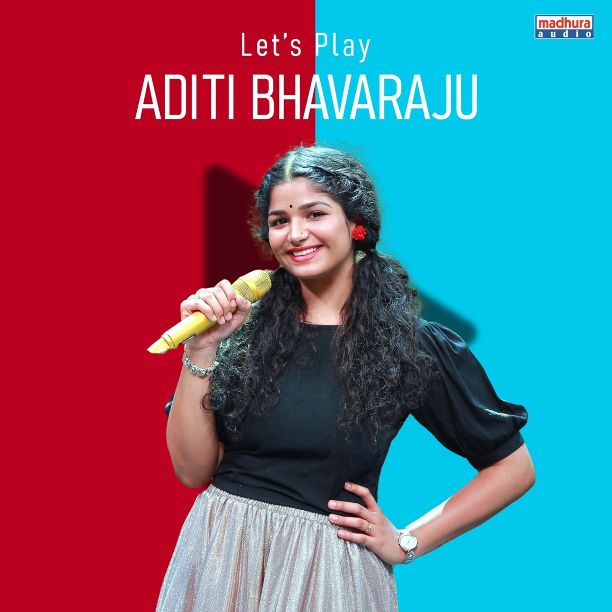 Lets Play Aditi Bhavaraju (Original Motion Picture Soundtrack) by NS PRASU, Rohith Sower, RR Dhruvan, Judah Sandhy, Sunil Kashyap, Terish Teja, Praveen Lakkaraju, Aravind Chebolu, Maschendra, Chandra Katuboina, Madhusudhan Ramadurgam, Venkat Balagoni, Kasarla Syam, Krishna Kanth, DR.Sai Ramesh Gandham, Laxman Ganga, Tirupathi Jaavana, Chaitanya Prasad, Srinivasa Mouli, Sreejo, Marcus M., Karthik Kodakandla & Aditi Bhavaraju album cover