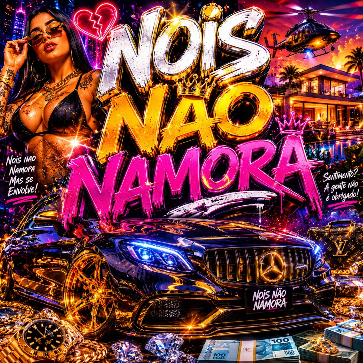 Nois Não namora - Single by Mc Thalesfi album cover