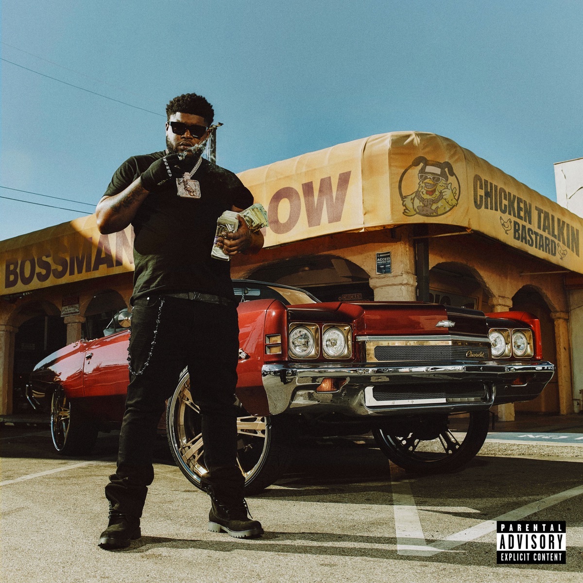 Chicken Talkin Bastard by Bossman Dlow album cover