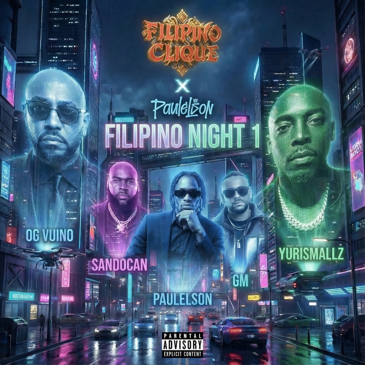 Filipino Night 1 (feat. Paulelson) - Single by Og Vuino, GM, Sandocan & Yuri Smallz album cover
