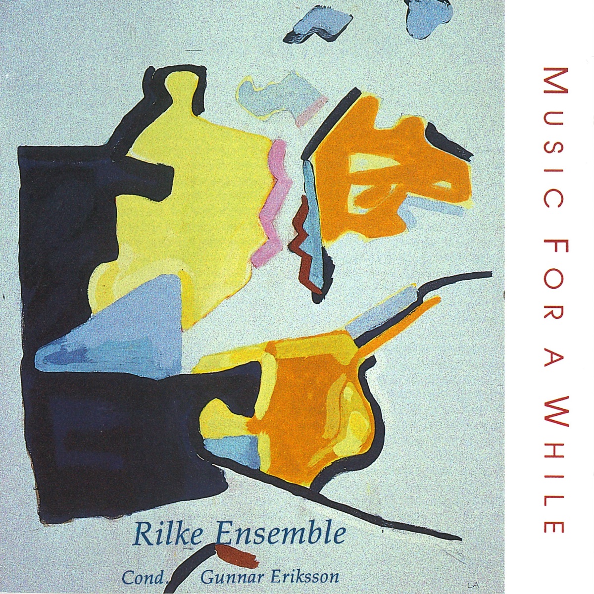 Music for a While by Rilke Ensemble & Gunnar Eriksson album cover