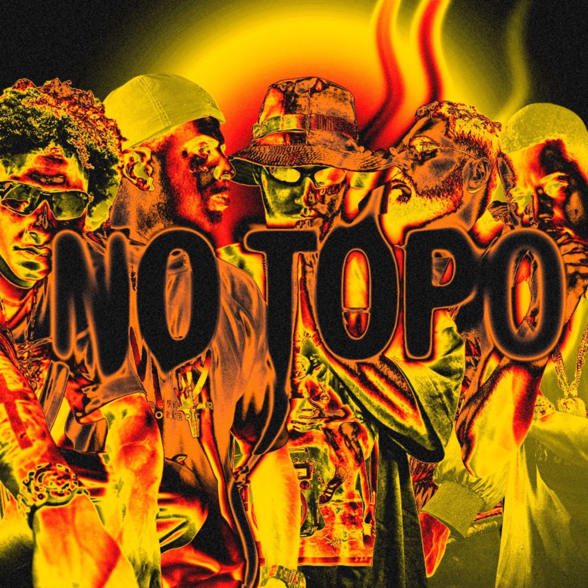 No topo - Single by D'Meraki, Mutant, DuFarol Mc & Souto.Blas album cover