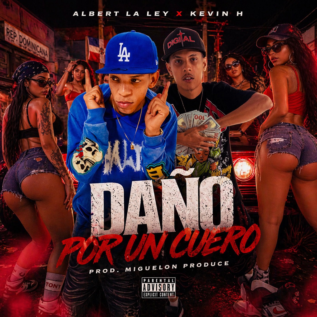 Daño por un cuero (feat. kevin h) - Single by Albert la Ley album cover