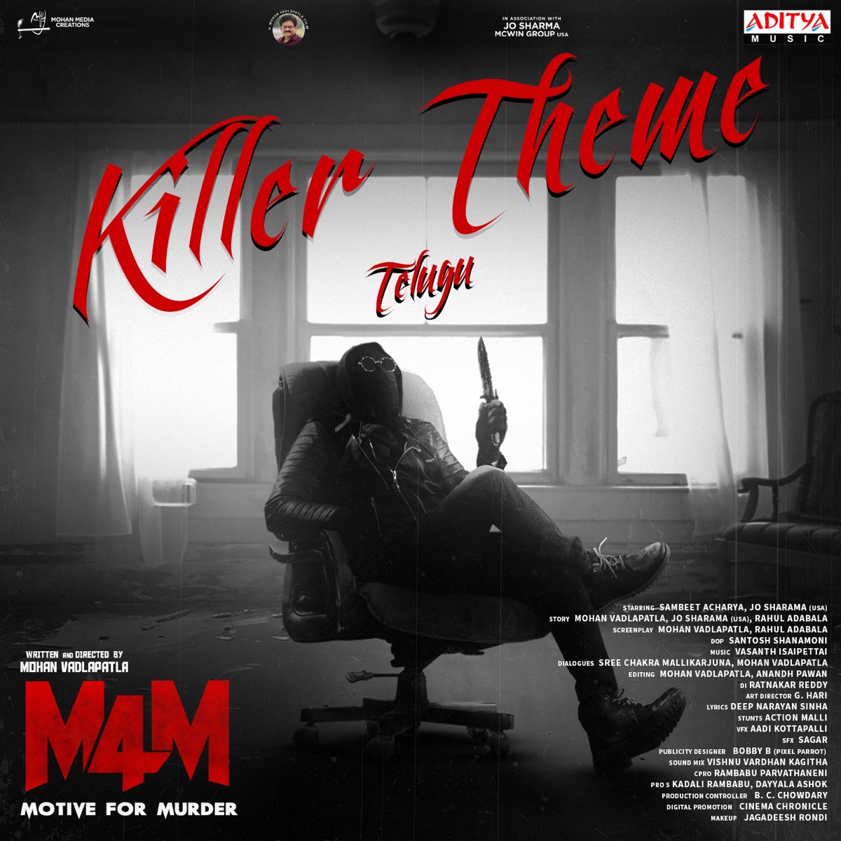 Killer Theme (From "M4M - Motive For Murder") - Single by Vasanth Isaipettai, Vinayak & Bharathi Babu album cover