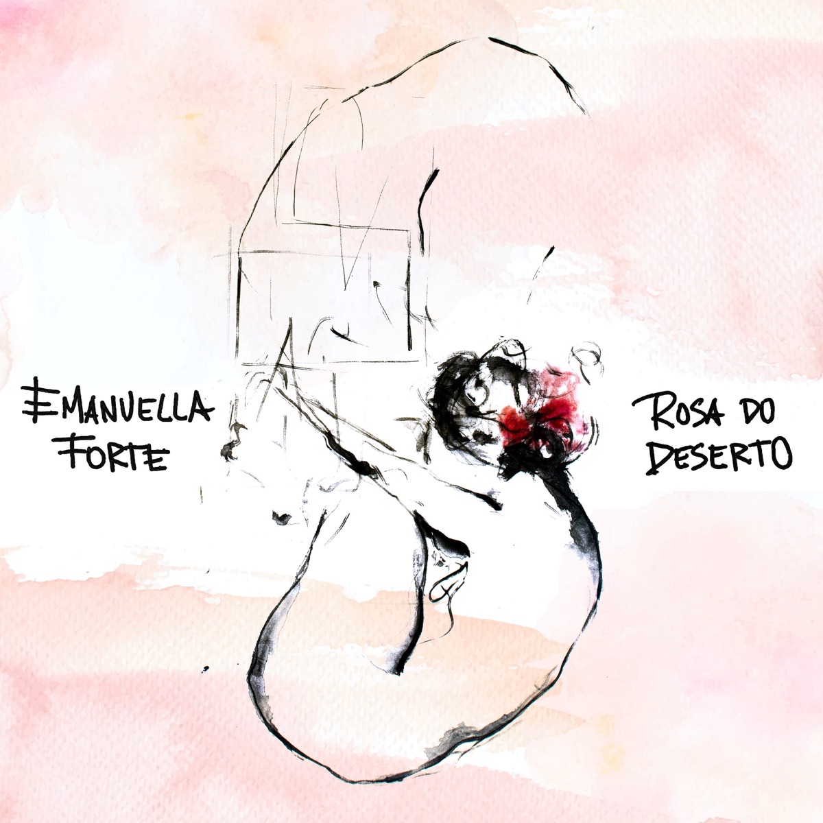 Rosa do Deserto - Single by Emanuella Forte album cover