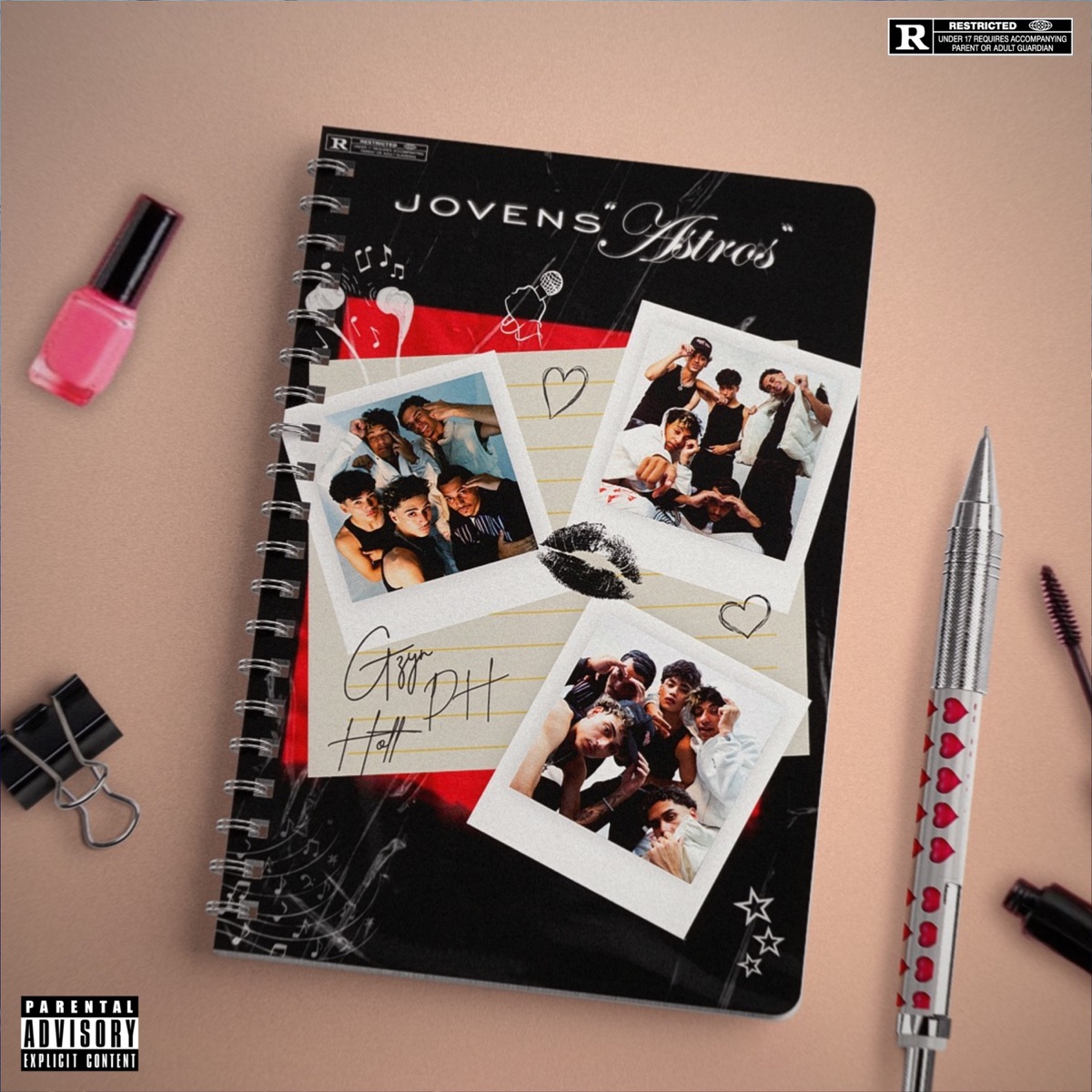 Jovens Astros - EP by Vinicius Hott, Phelipe_Ph & Gzyn album cover