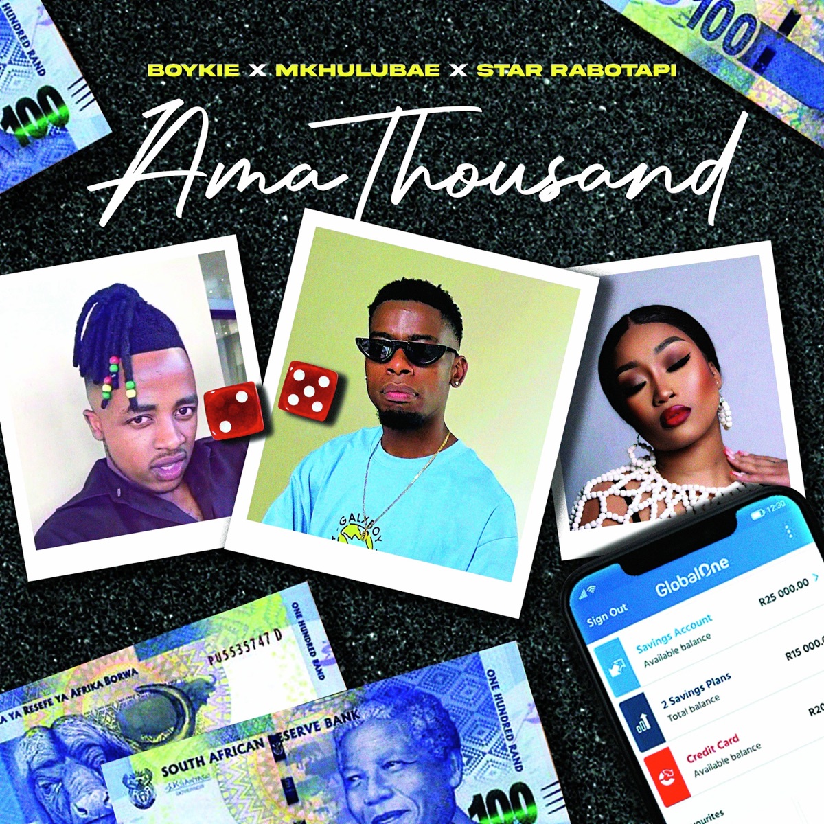Amathousand - Single by Boykie, Star Rabotapi & Mkhulubae album cover