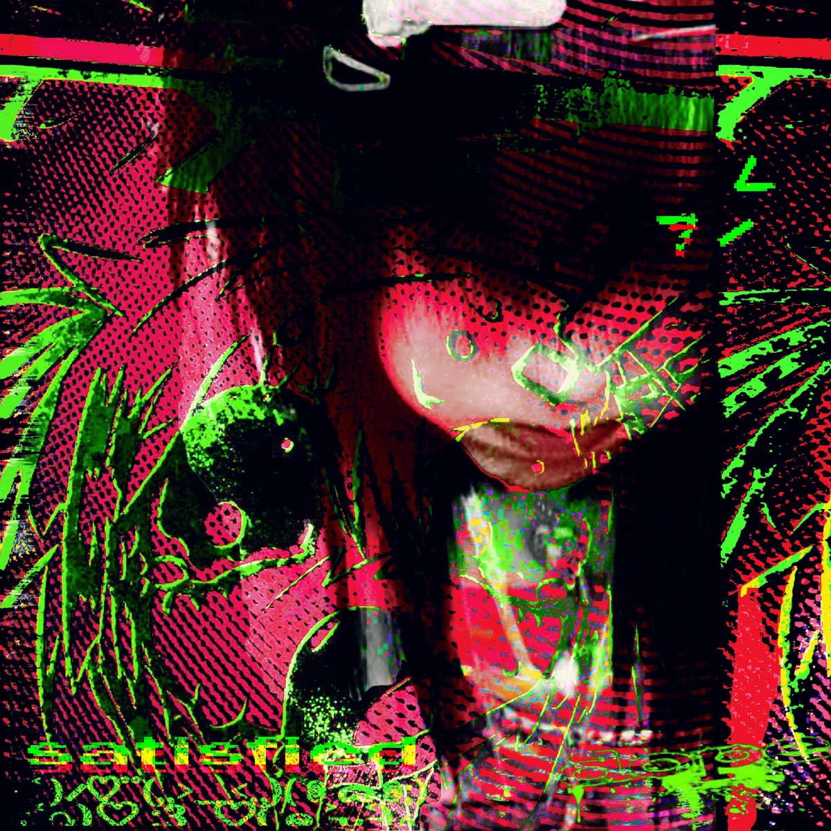 satisfied >_< (feat. luvroxu) - Single by elctrnc/Sed:/ album cover