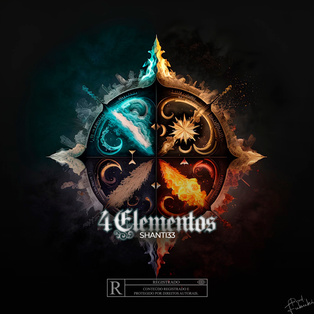 4 Elementos (feat. Fubuki) - EP by Shanti 33 album cover