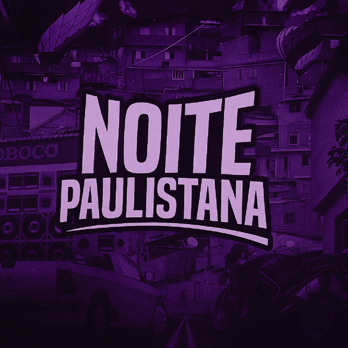 NOITE PAULISTANA - Single by Vitão divulga, DJ HF & Mc Gw album cover