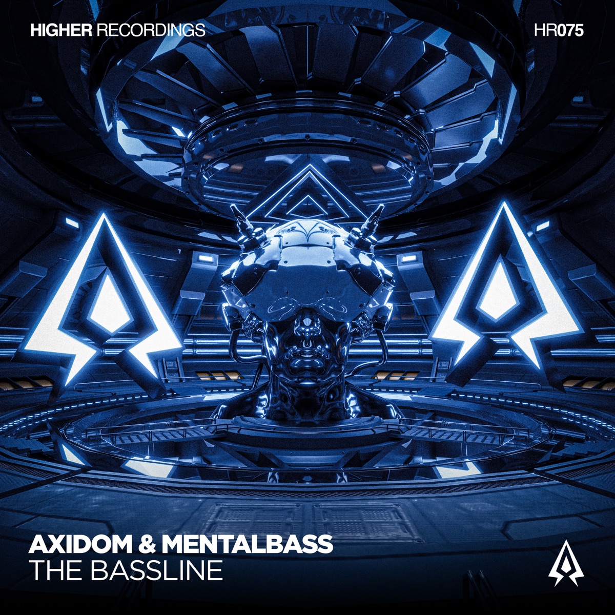 The Bassline (Radio Edit) - Single by Axidom, MentalBass & HIGHER RECORDINGS album cover