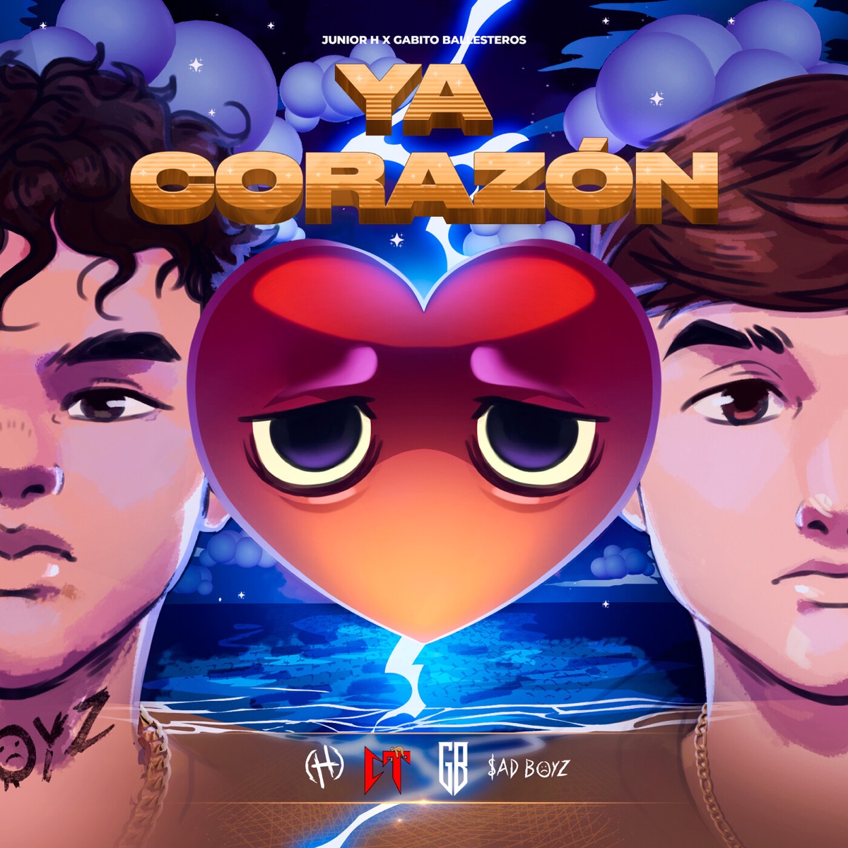Ya Corazón - Single by Gabito Ballesteros & Junior H album cover artwork