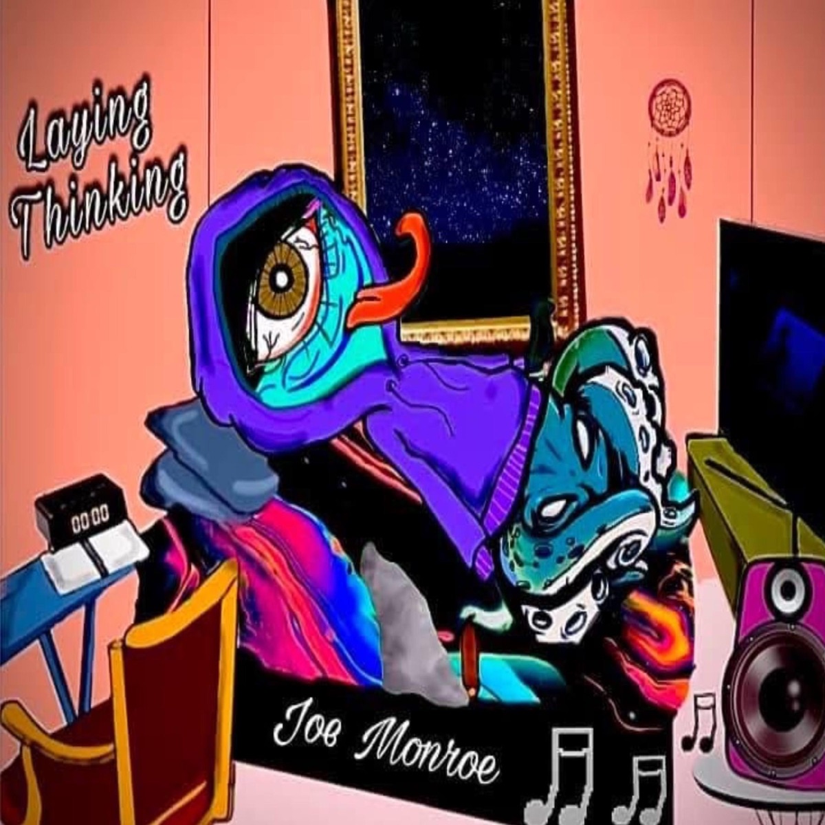Laying Thinking - Single by Joe Monroe album cover