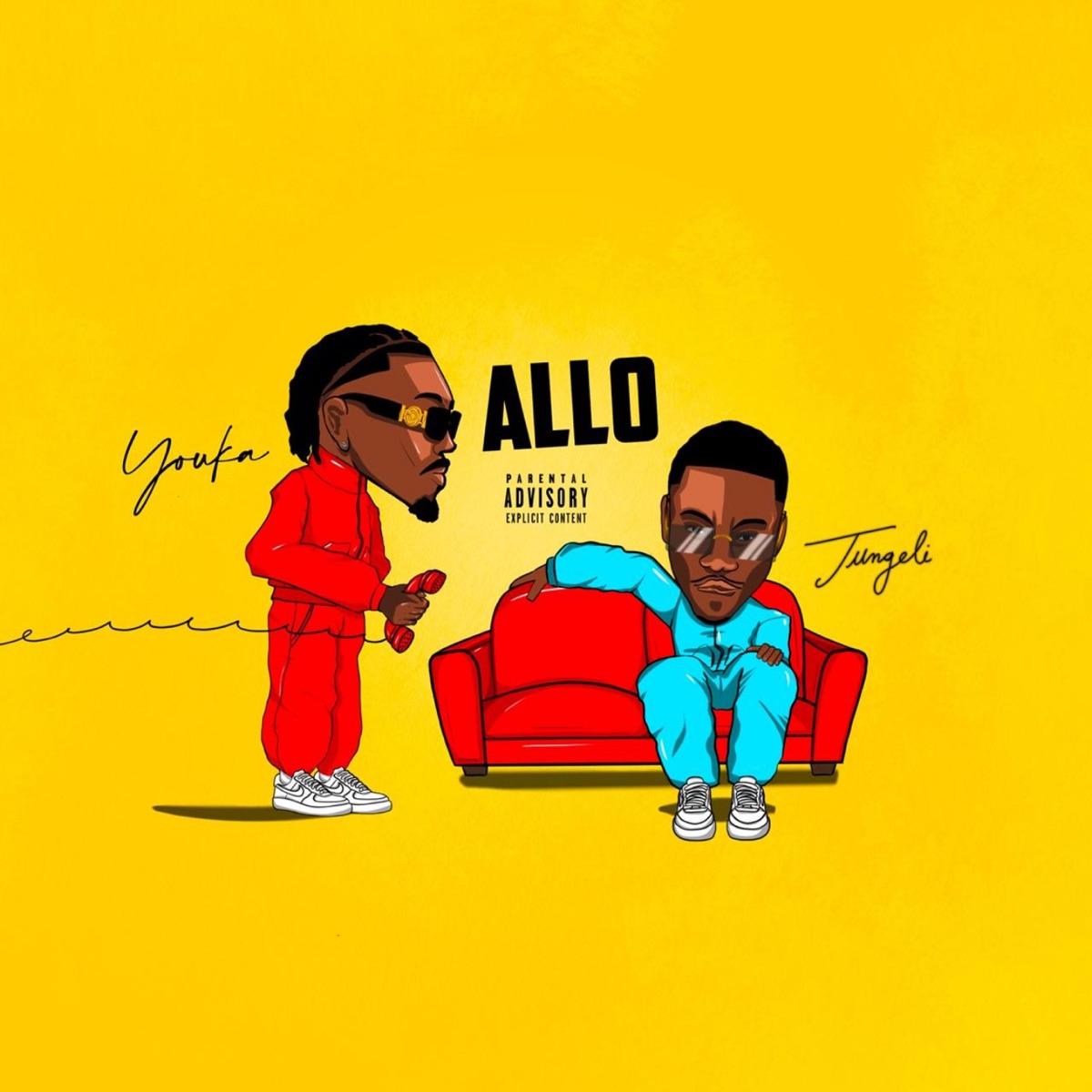 Allo - Single by Youka & Jungeli album cover