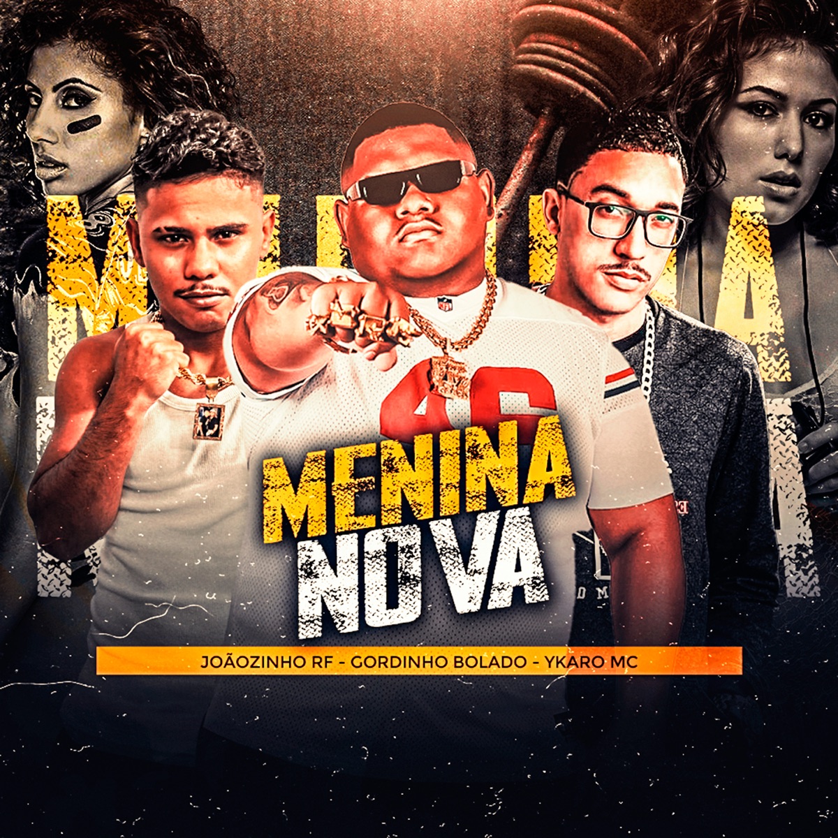 Menina Nova - Single by Gordinho Bolado, Joaozinho RF & Ykaro MC album cover
