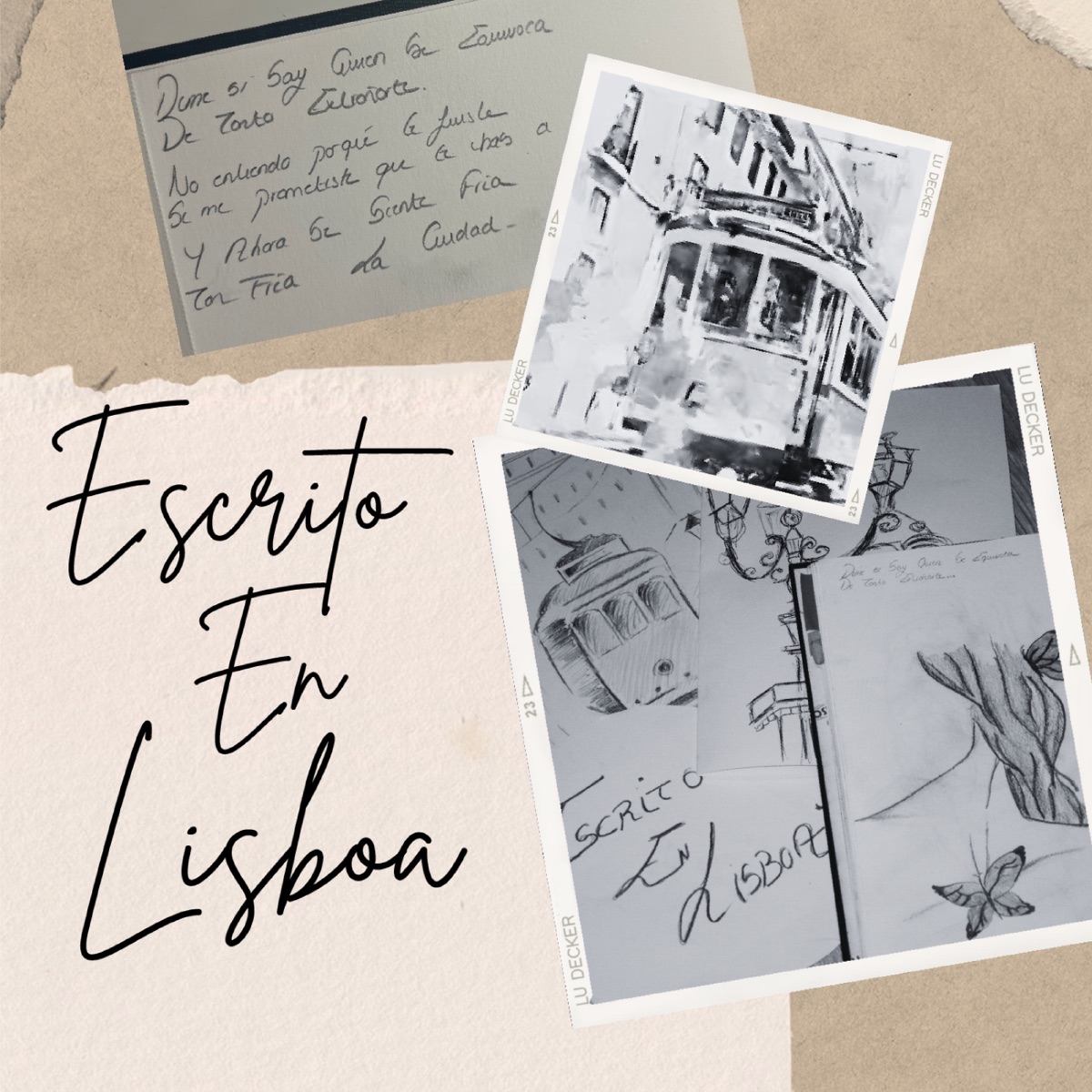 Escrito en Lisboa - Single by Lu Decker album cover