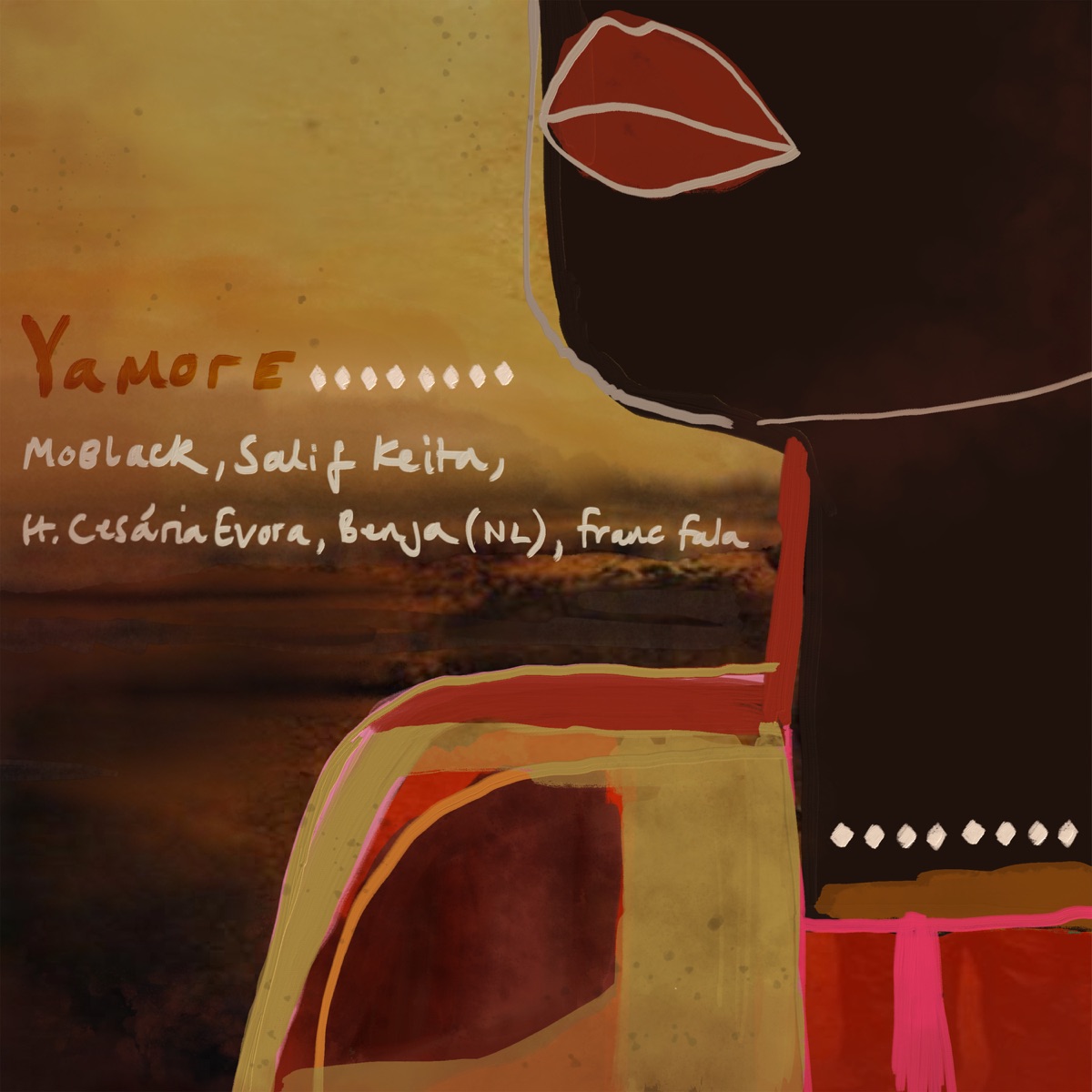 Yamore (Edit Version) [feat. Cesária Evora, Benja (NL) & Franc Fala] & Franc Fala] - Single by MoBlack & Salif Keïta album cover