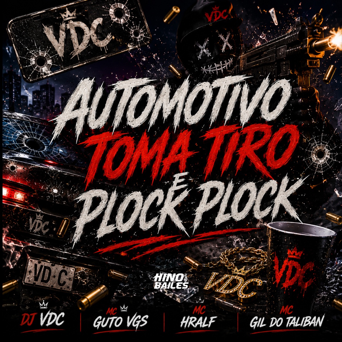 Automotivo Toma Tiro e Plock Plock - Single by MC Guto VGS, Mc Hralf & MC Gil do Taliban album cover